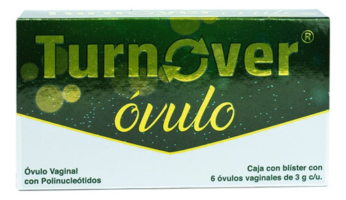 Turnover Óvulo 6 Óvulos Vaginales Con Polinucleótidos De 3 G