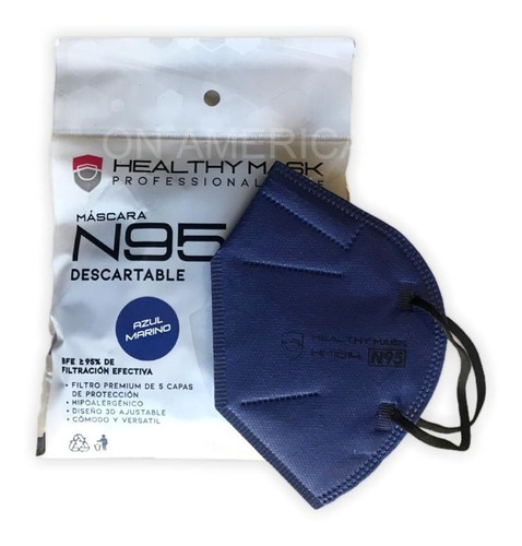 Imagen 2 de 5 de Barbijos Descartables Negros Rosa N95 Kn95 5capas Anmat Atom