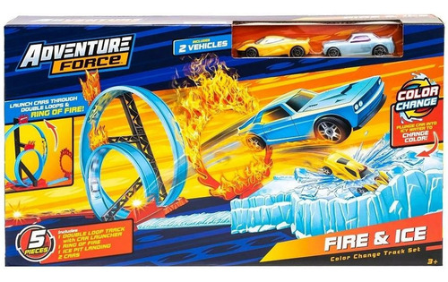 Adventure Force Pista De Cambio De Color Fuego Y Hielo