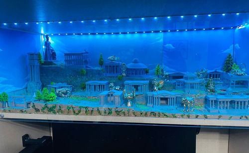 Imagen 3 de 10 de 12 Casas Del Santuario Diorama Saint Seiya, Atenea De Regalo