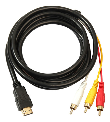 Cable Av De Audio Y Vídeo Rca Macho A 3 Rca Compatible Con H