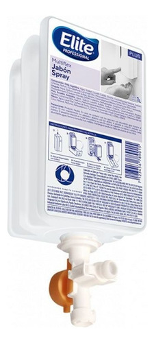 Jabón Antiséptico Spray Multiflex 1 Litro Elite Ip2140