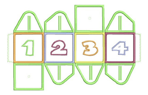 7 Matrices P/ Maquinas De Bordar Juegos Didacticos / Cubos