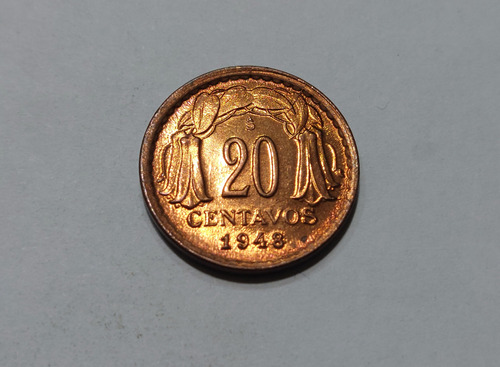 20 Centavos Año 1948 Sin Circular