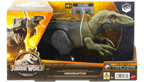 Dinosaurio Jurassic Wild Roar Orkoraptor + Sonido 30cm 