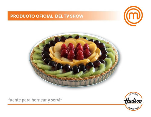Fuente Vidrio Templado Hudson Redonda Horno 27x3.5 Cm