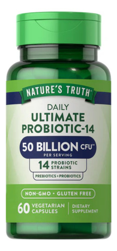 Nature´s Truth Probiótico 50 Mil Millones De Ufc, 60 Cápsula