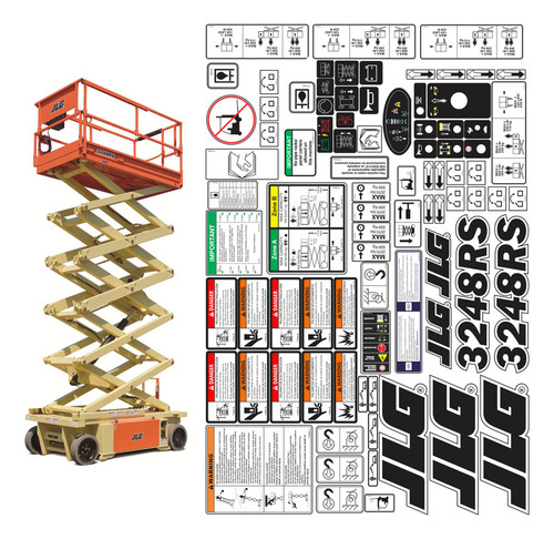 Calcomanias Elevador JLG 3248rs