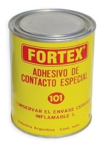 Pegamento Cemento De Contacto Fortex 101 250 Ml En Lata
