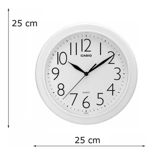 Imagen 3 de 5 de Reloj Pared Casio Iq-01s Silencioso Colorsurtido Relojesymas