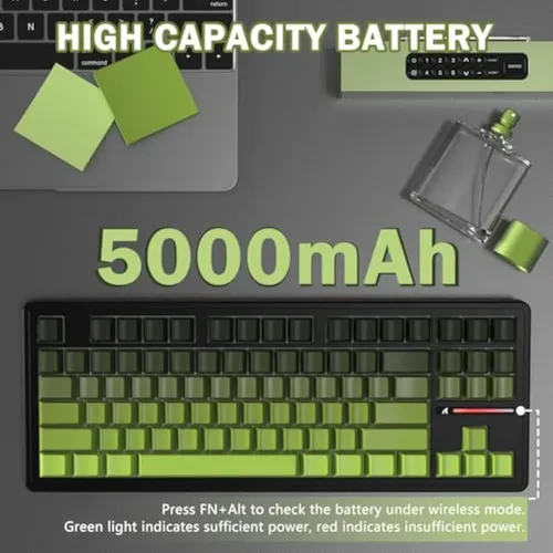 Teclado Mecânico De Três Modos Para Jogos Attack Shark M87 P