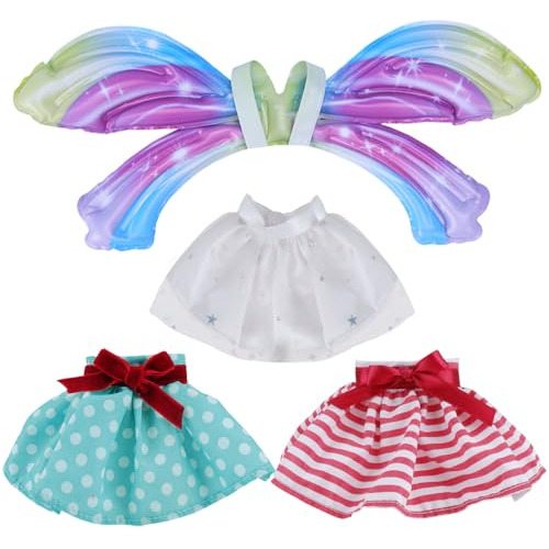 Vestidos Santa Para Muñeca Elf, 3 Pcs