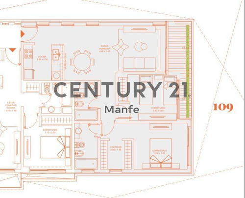 Imagen 3 de 15 de Venta Departamento 3 Ambientes Con Balcón Pozo