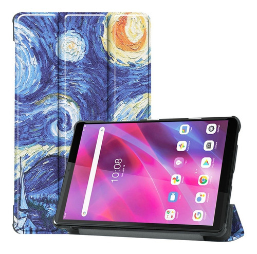 Funda Smart Case Para Lenovo Tab M8 Hd Noche Estrellada