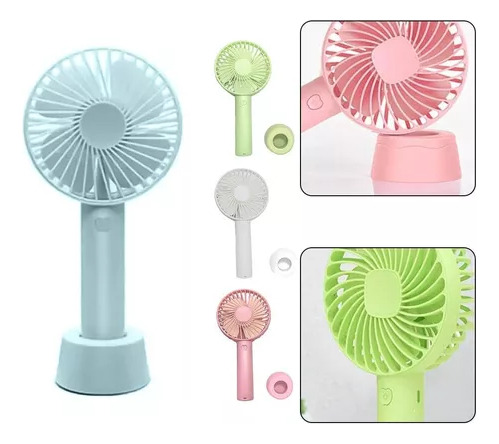 Mini Ventilador Portátil De Mano Recargable 