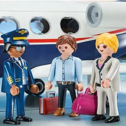 Imagen 3 de 5 de Playmobil City Life 70533 Jet Privado Original Playking