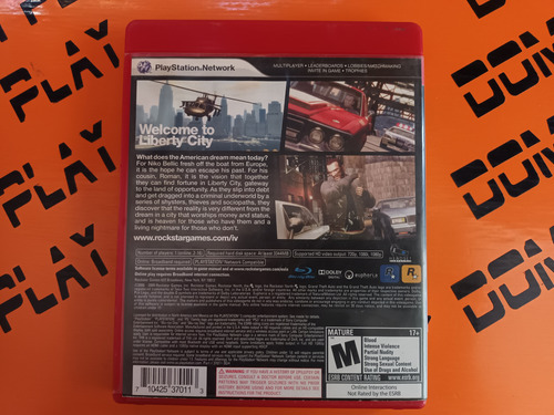 Gta 4 Ps3 (leer Descripción) Físico Envíos Dom Play (Usado)