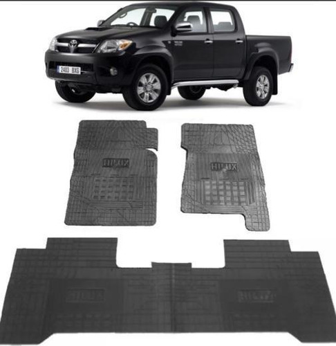 Tapete Borracha Interno Toyota Hilux Cabine Dupla 2015/2021