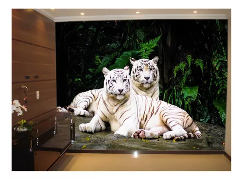 Papel de parede tigre 3D Nao. u97031 