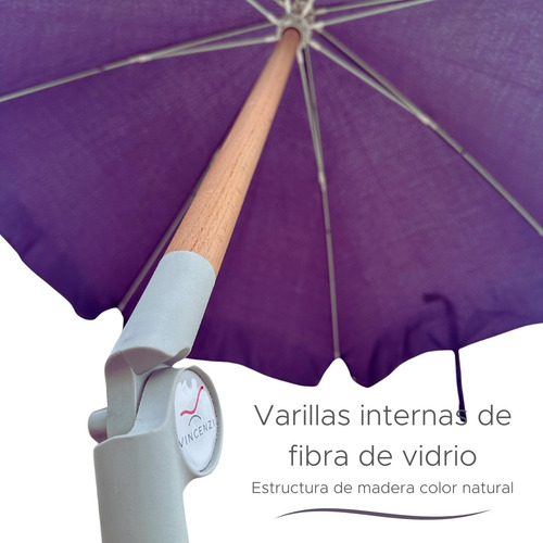 Quitasol Con Filtro Uv Sombrilla De Playa O Terraza Vincenzi