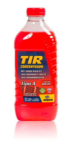 Tir Refrigerante Anticongelante Anticorrosivo Rojo Bardahl