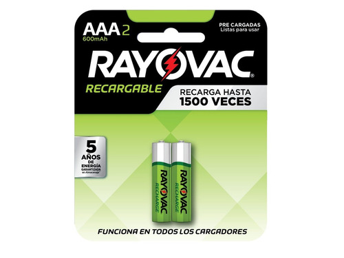 Pack 24 Pilas Aaa Rayovac Recargable Blister 2 Unidades