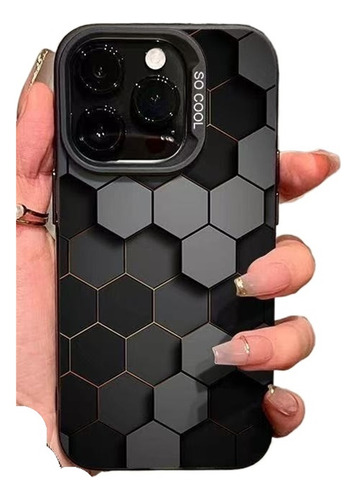 Capa De Celular Com Design De Favo De Mel 3d Para iPhone