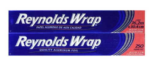 1 Rollo Papel Aluminio Reynolds Wrap De 30.4 Cm X 76.2 Mts