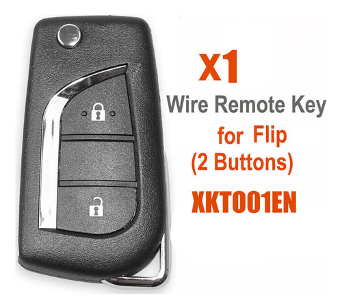 Llavero Remoto Universal Con Cable Xkto01en, 2 Botones