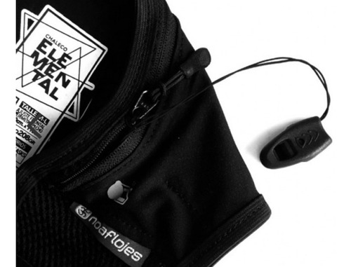 Imagen 3 de 10 de Chaleco Hidratación Negro Noaf Soft Flask Mochila No Salomon