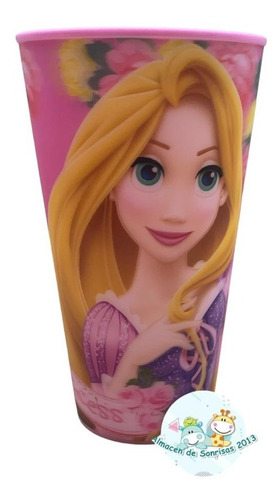 Vaso Infantil Grande Plastico Disney Princesa Bella Rapunzel