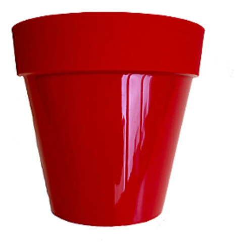 Maceta Matri Linea Josephine 24 Para Plantas-diseño Elegante Rojo Josepine