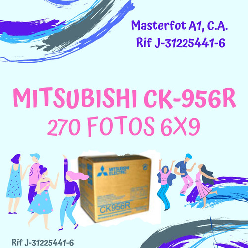 Papel Fotográfico Mitsubishi Ck-956r 270 Fotos 6x9