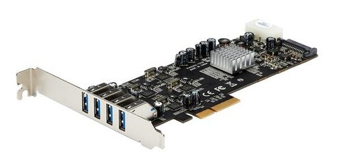 Tarjeta Pci Express 4 Puertos Usb 3.0 Quadbus Sata Lp4 Uasp