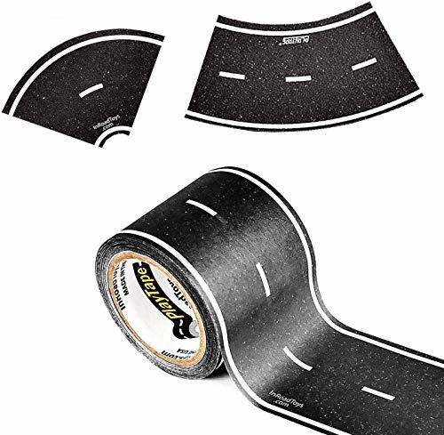 Rollo De Cinta De Carretera Color Negro 2 Piezas Adherible