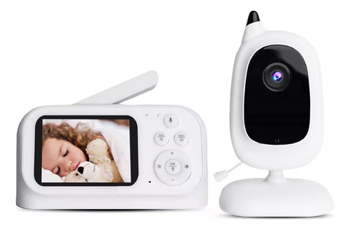 ShopMall Monitor Para Bebé 3.2 pulgadas inalámbrico visión nocturna 3.2 color blanco
