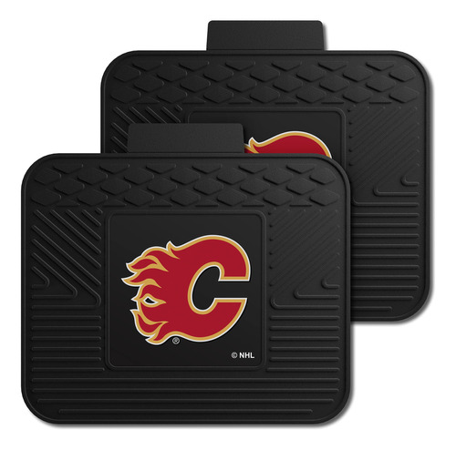 Fanmats  Nhl Calgary Flames - Juego De 2 Alfombrillas Utili.