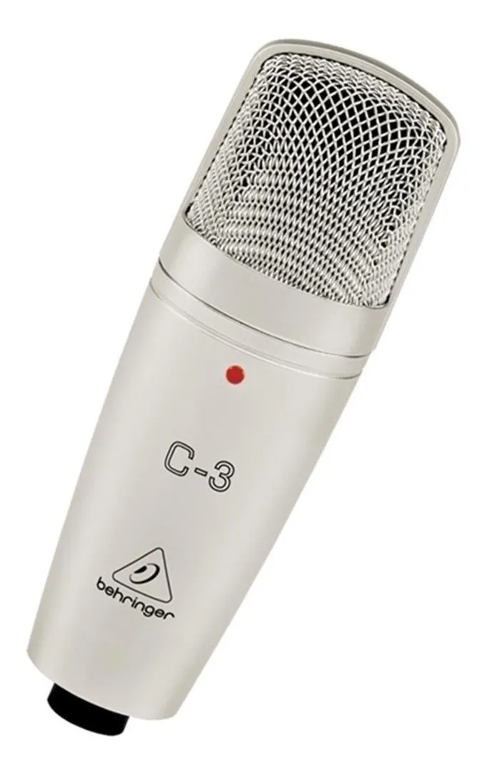 Micrófono Behringer C-3 condensador cardioide y omnidireccional plateado