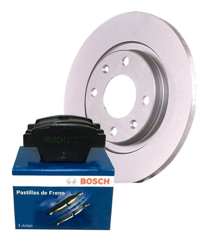 Imagen 4 de 6 de Discos De Freno Traseros + Pastillas Bosch Peugeot 307 1.6n