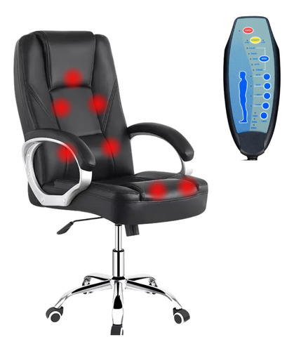 Cadeira Presidente 7 Pontos Escritório Massagem Conforto Max