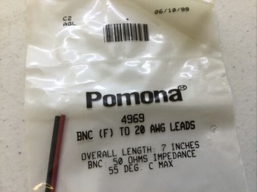 New Lot Of 7 Pomona Electronics 4969 Bnc Female To 20 Aw Bbt