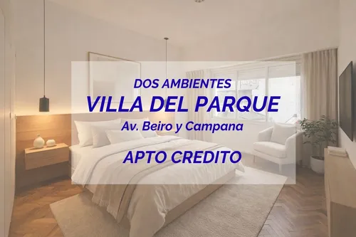 2 Ambientes Villa Del Parque Amplio Apto Credito