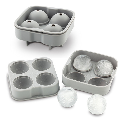 Molde Para Hielo Quattro Cuatro Moldes Whisky Gaseosa X 2und