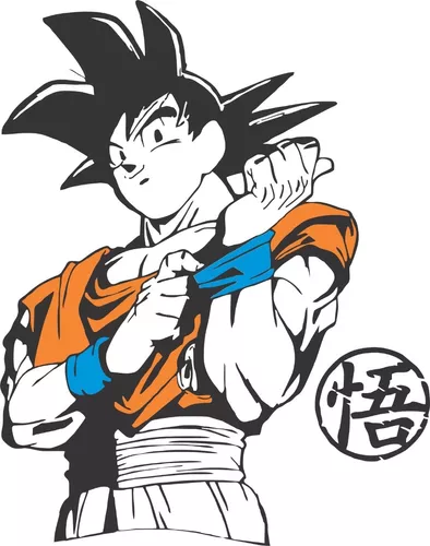 Adesivo Decorativo Parede Dragon Ball Z Goku Alta Resolução