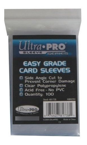 Carpeta Y Funda Para Tarj Ultra Pro 2.5  X 3.5  Easy Grade C