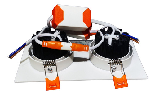 Spot Led Lineal 14w De 2 Modulos Para Empotrar En Plafon