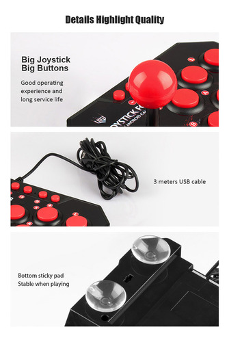 Joystick Station Para Juegos Arcade Retro 4 En 1 Usb Wired T
