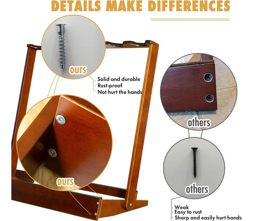 Soporte De Guitarra Para Varias Guitarras, Interfaz De Mader