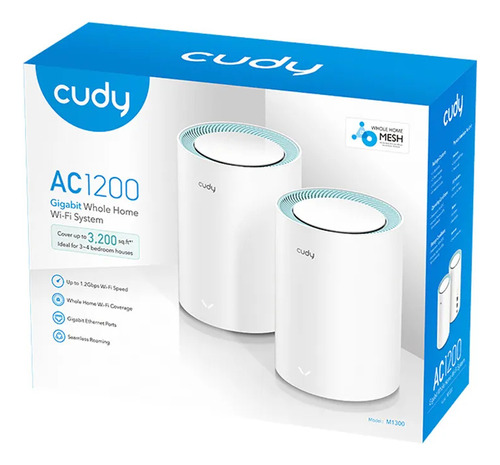 Router Cudy M1300  Ac1200 Dual Band Wifi 1000/100 Mbps 2pack