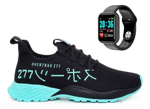 Kit Tenis Esportivo Yakuza + Relogio Smartwatch D20